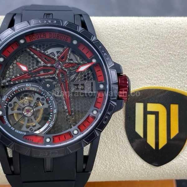 NEW Factory Roger Dubuis Excalibur RDDBEX0479 45mm Titanium Rubber Strap Skeletonized Dial