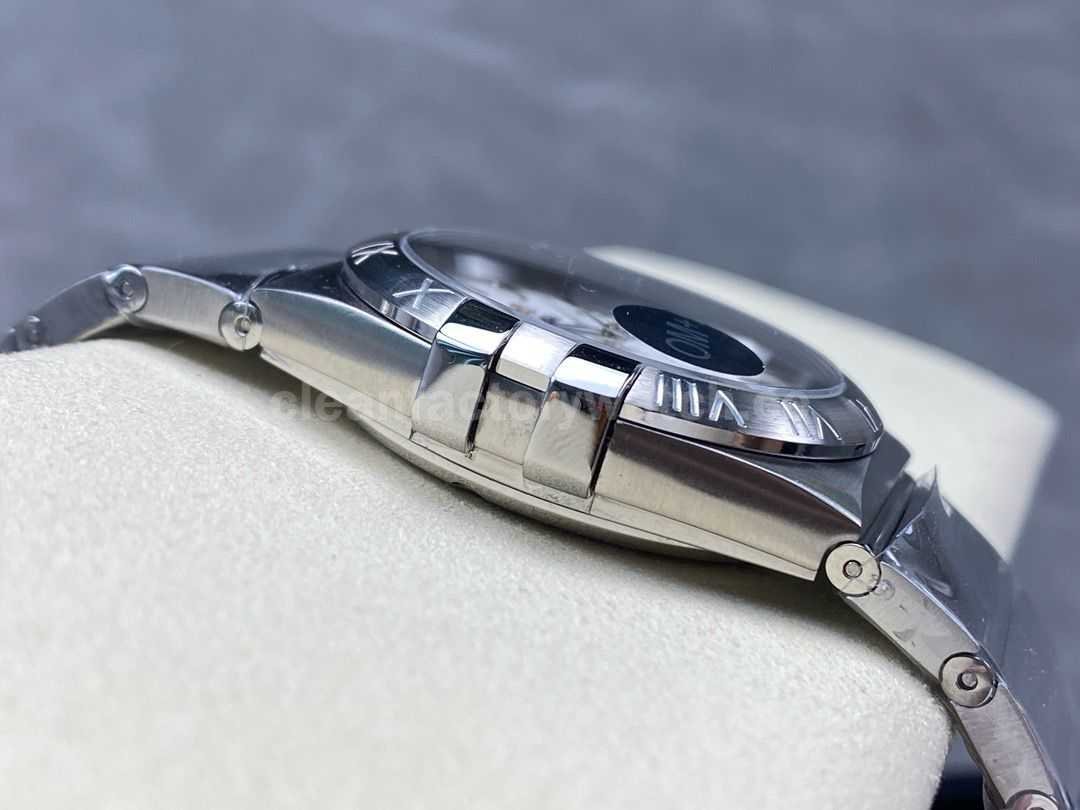 OM+ Factory Omega Constellation Men 123.10.38.21.02.004 38mm Full Steel Silver Dial (2)
