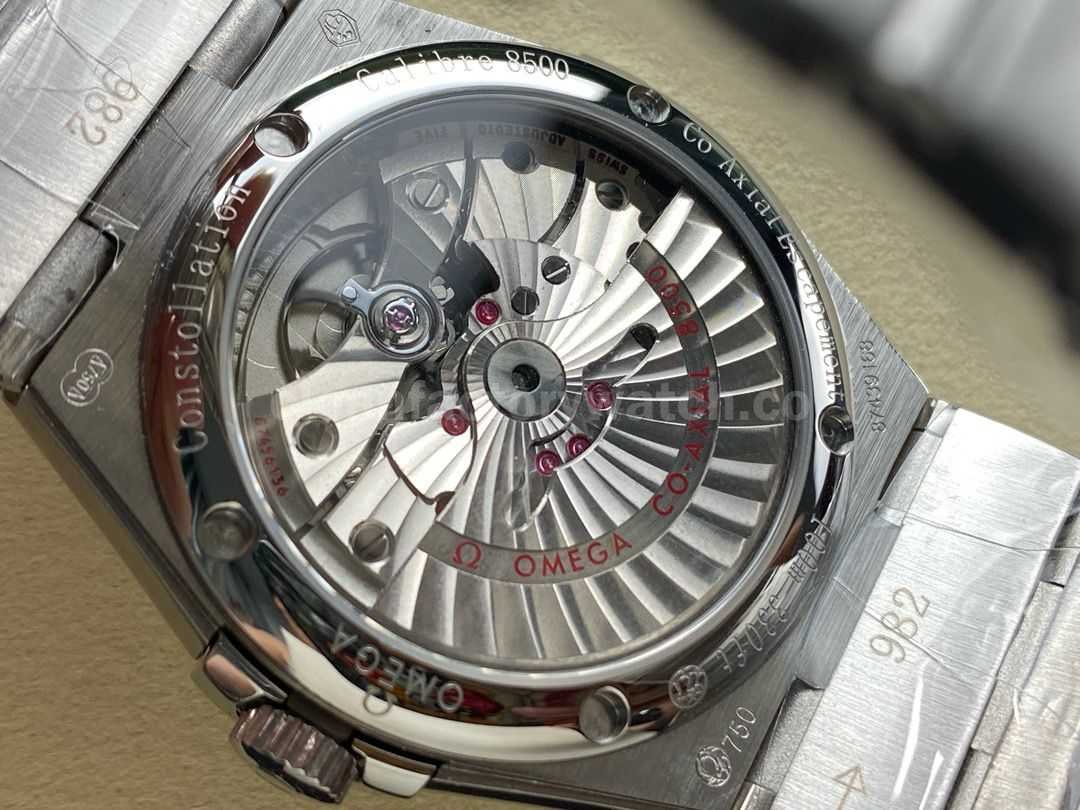 OM+ Factory Omega Constellation Men 123.10.38.21.02.004 38mm Full Steel Silver Dial (3)