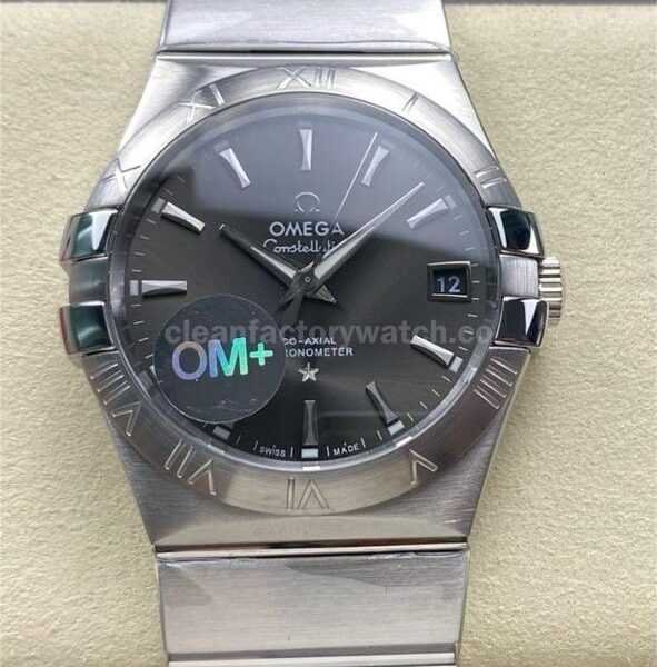 OM+ Factory Omega Constellation Men 123.10.38.21.06.001 38mm Full Steel Grey Dial