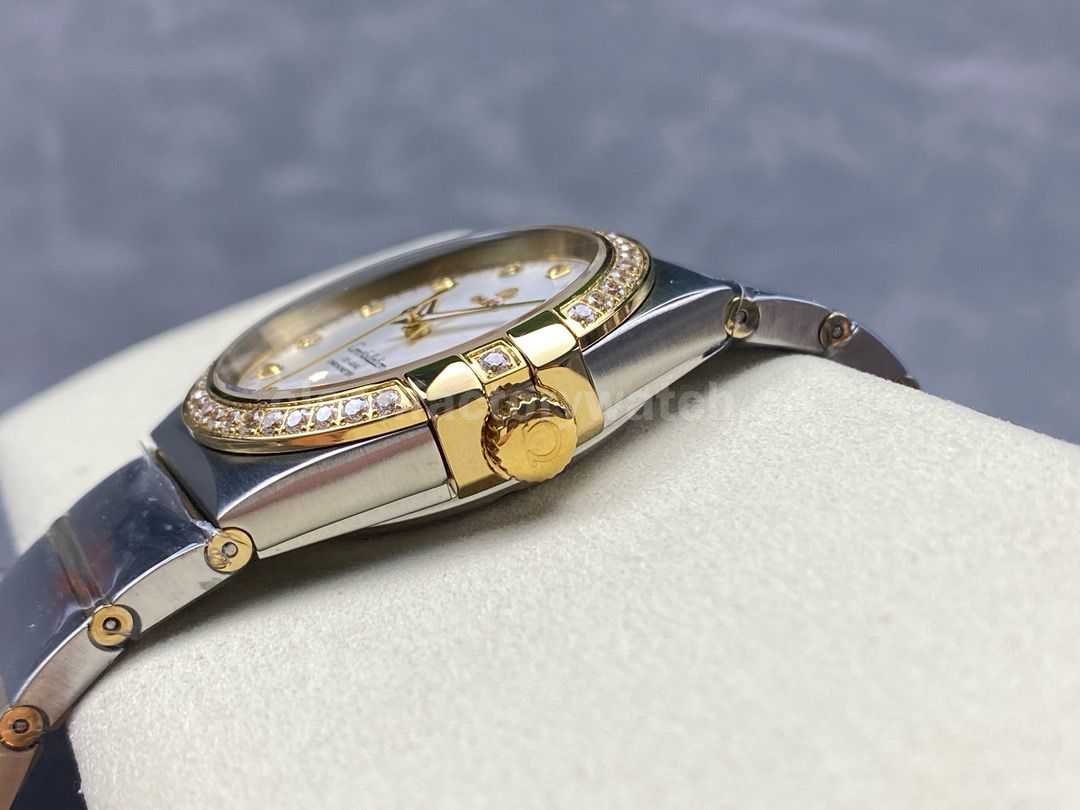 OM+ Factory Omega Constellation Men 123.25.38.21.52.001 38mm Diamond Bezel Yellow GoldSteel Diam (6)