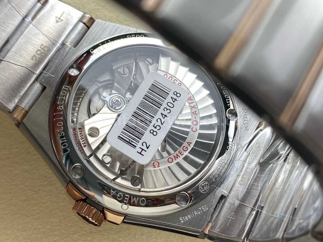 OM+ Factory Omega Constellation Men 38mm Rose GoldSteel Brown Dial (8)