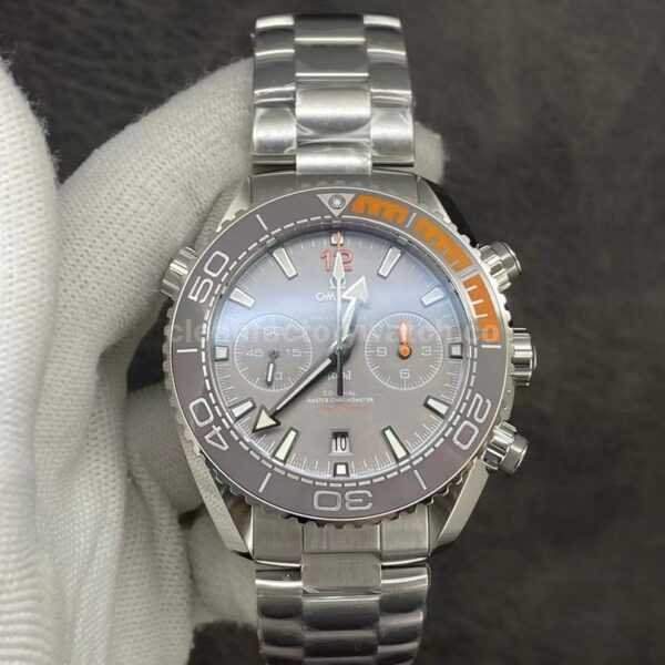 OM Factory Omega Seamaster Planet Ocean Chronograph 215.90.46.51.99.001 45.5mm Full Titanium Grey Dial