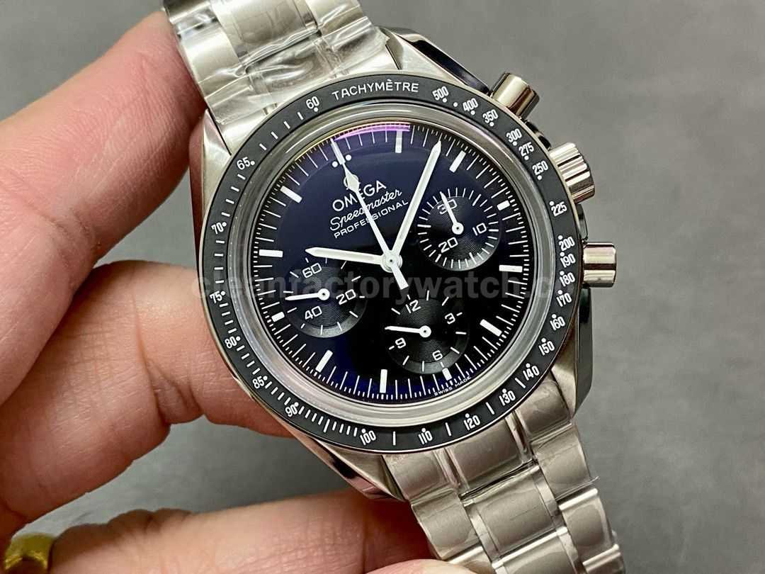 OM Factory Omega Speedmaster Professional Moonwatch 310.30.42.50.01.002 42mm Full Steel Black Dial (2)