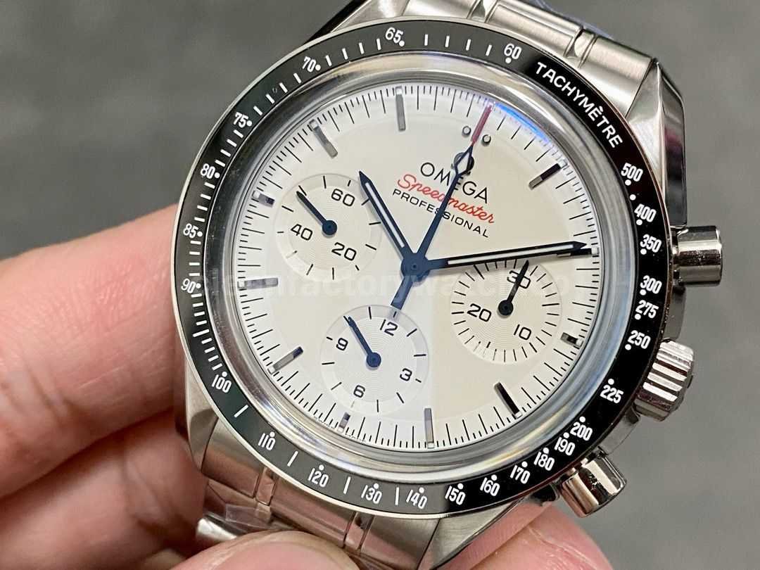 OM Factory Omega Speedmaster Professional Moonwatch 310.30.42.50.04.001 42mm Full Steel White Dial (7)