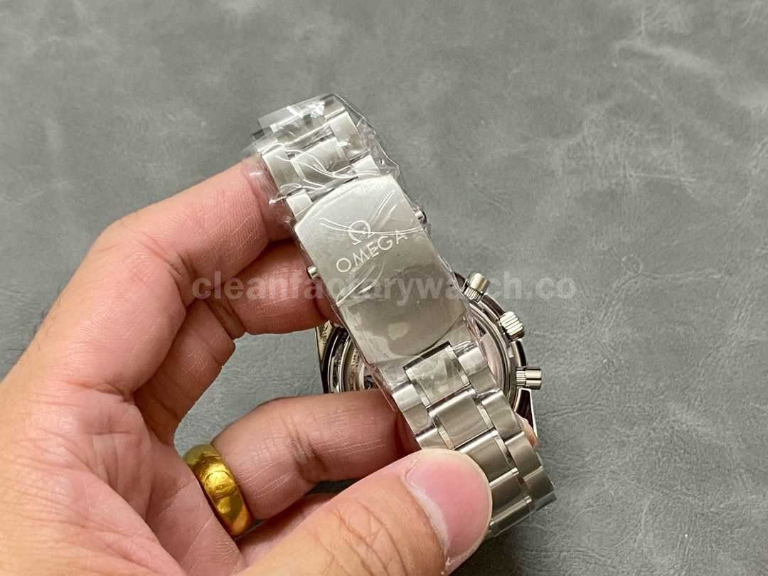 OM Factory Omega Speedmaster Racing 329.30.44.51.01.002 44.25mm Full Steel Black Dial (5)