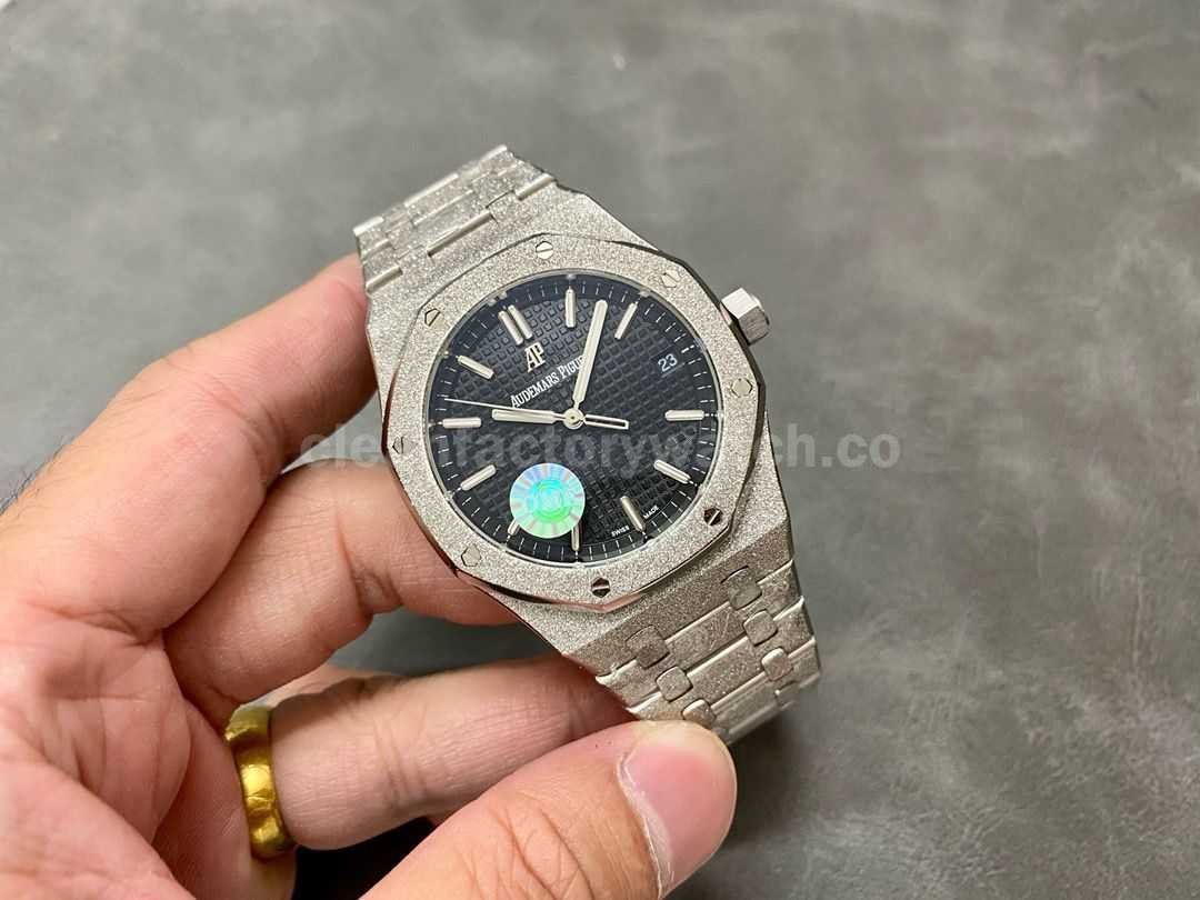 OMF Factory Frosted Audemars Piguet Royal Oak 15500ST.OO.1220ST.03 41mm Full Frosted Steel Si (10)