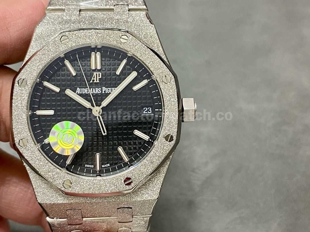 OMF Factory Frosted Audemars Piguet Royal Oak 15500ST.OO.1220ST.03 41mm Full Frosted Steel Si (7)