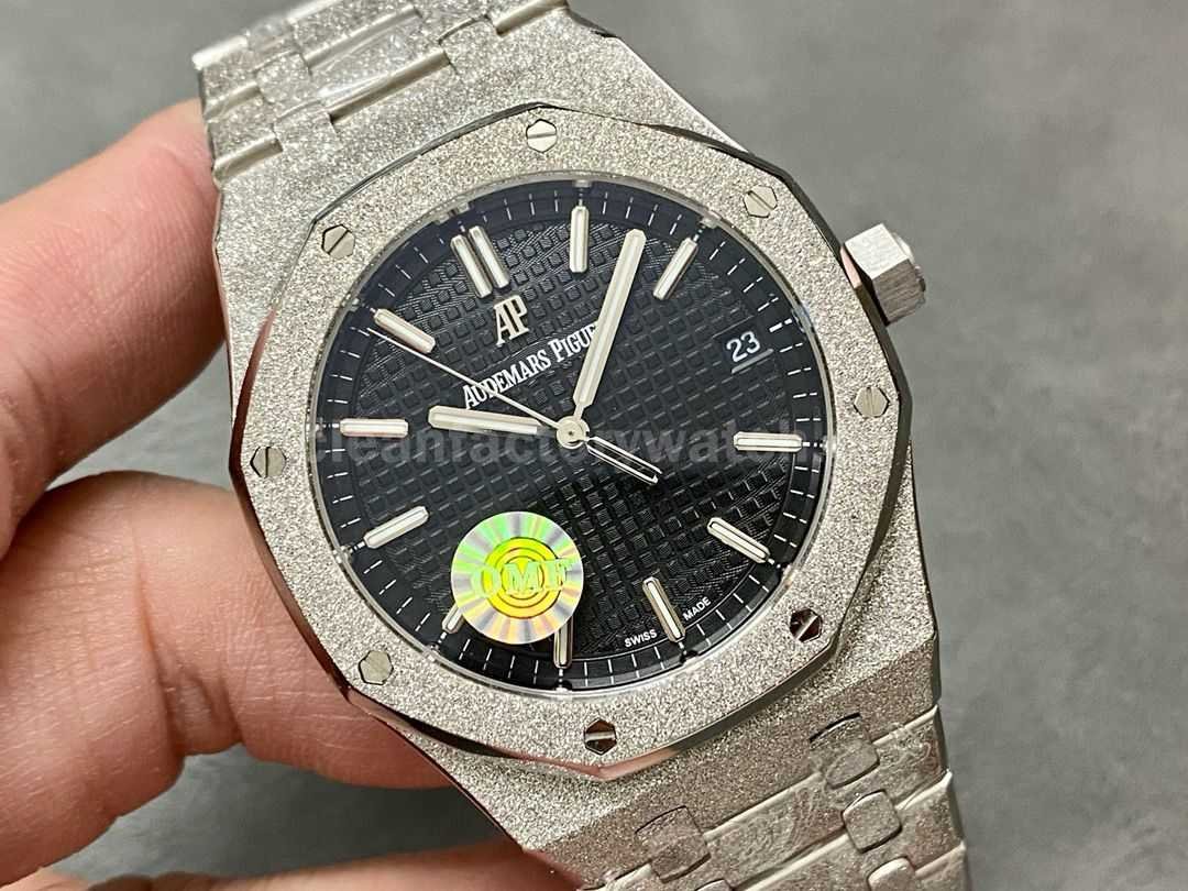 OMF Factory Frosted Audemars Piguet Royal Oak 15500ST.OO.1220ST.03 41mm Full Frosted Steel Si (8)