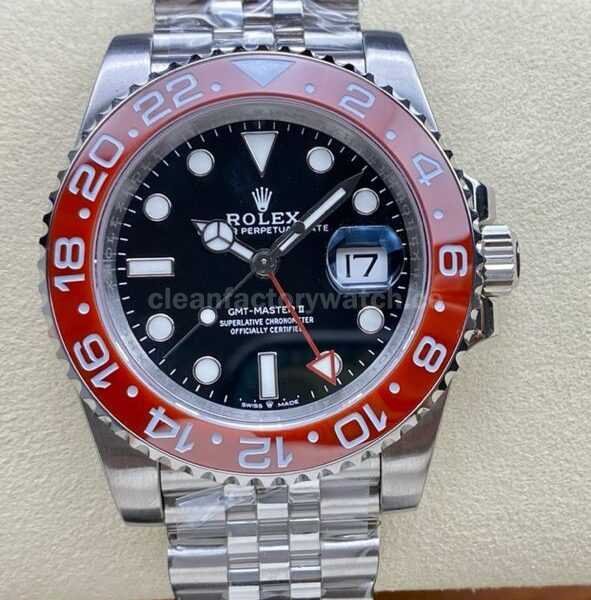 OW Factory Rolex GMT-Master II 126710 Special Edition 40mm Full Steel Black Dial Jubilee