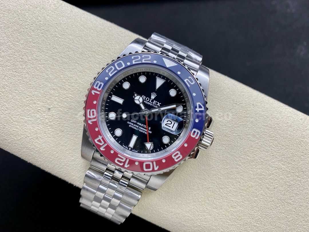 OW Factory Rolex Pepsi GMT Master II 126710BLRO 0001 40mm Full Steel Black Dial Jubilee (1)