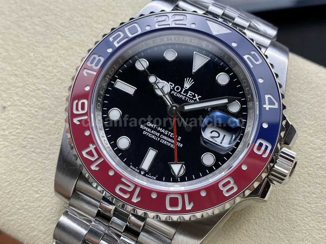 OW Factory Rolex Pepsi GMT Master II 126710BLRO 0001 40mm Full Steel Black Dial Jubilee (2)