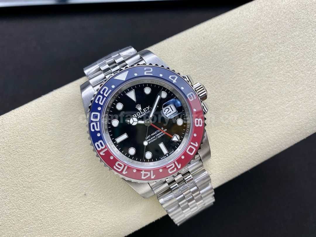 OW Factory Rolex Pepsi GMT Master II 126710BLRO 0001 40mm Full Steel Black Dial Jubilee (4)