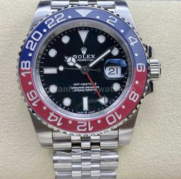 OW Factory Rolex Pepsi GMT Master II 126710BLRO 0001 40mm Full Steel Black Dial Jubilee (7)