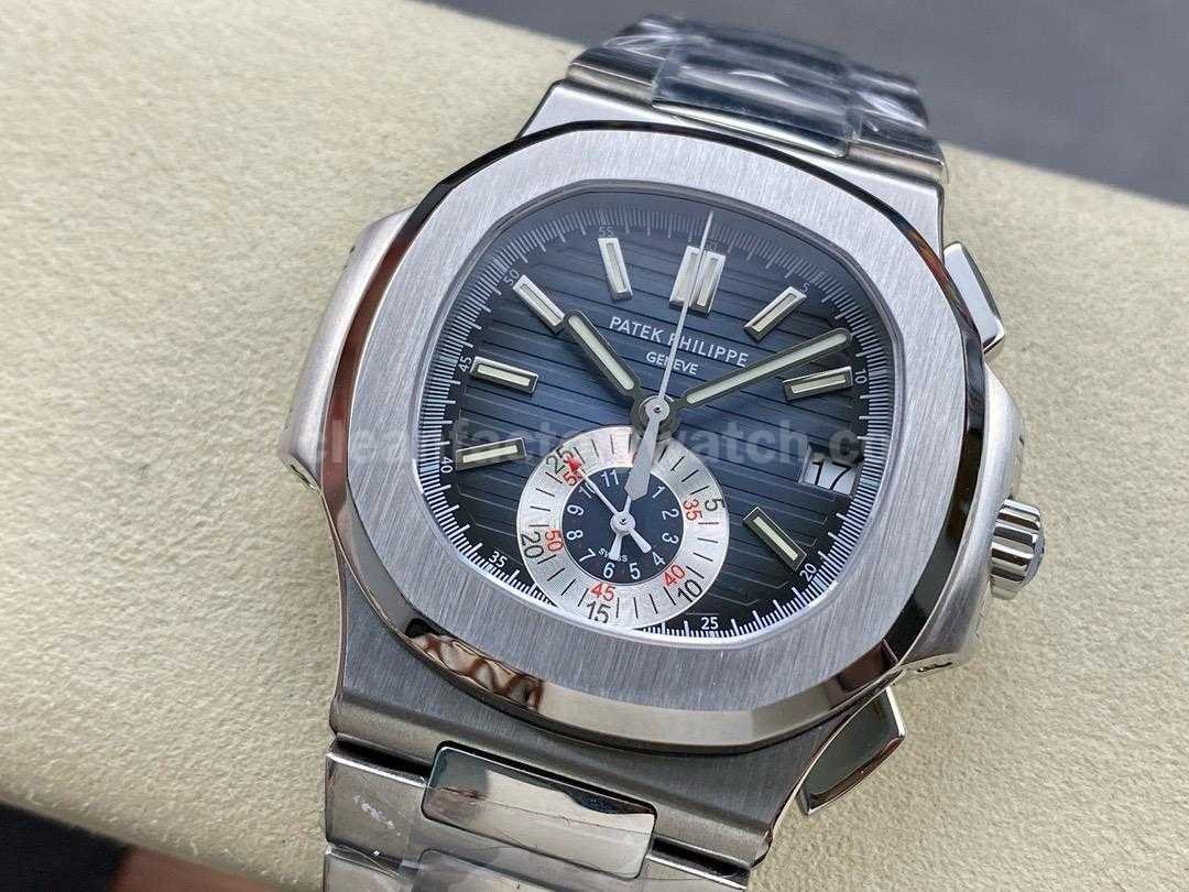 PPF Factory Patek Philippe Nautilus 5980 40.5mm Full Steel Light Blue Dial (3)