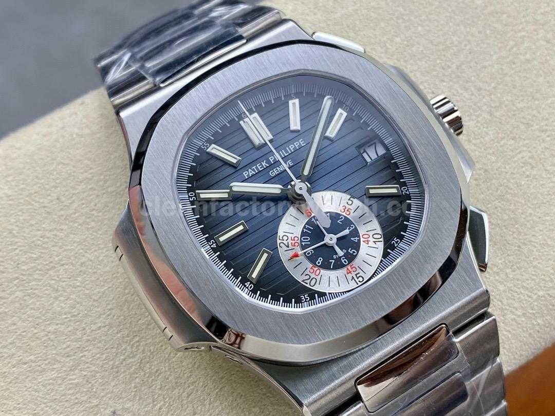 PPF Factory Patek Philippe Nautilus 5980 40.5mm Full Steel Light Blue Dial (8)