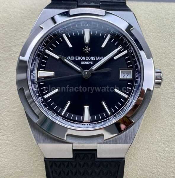 PPF Factory Vacheron Constantin Overseas 4500V/110A-B483 41mm Steel Rubber Strap Black Dial