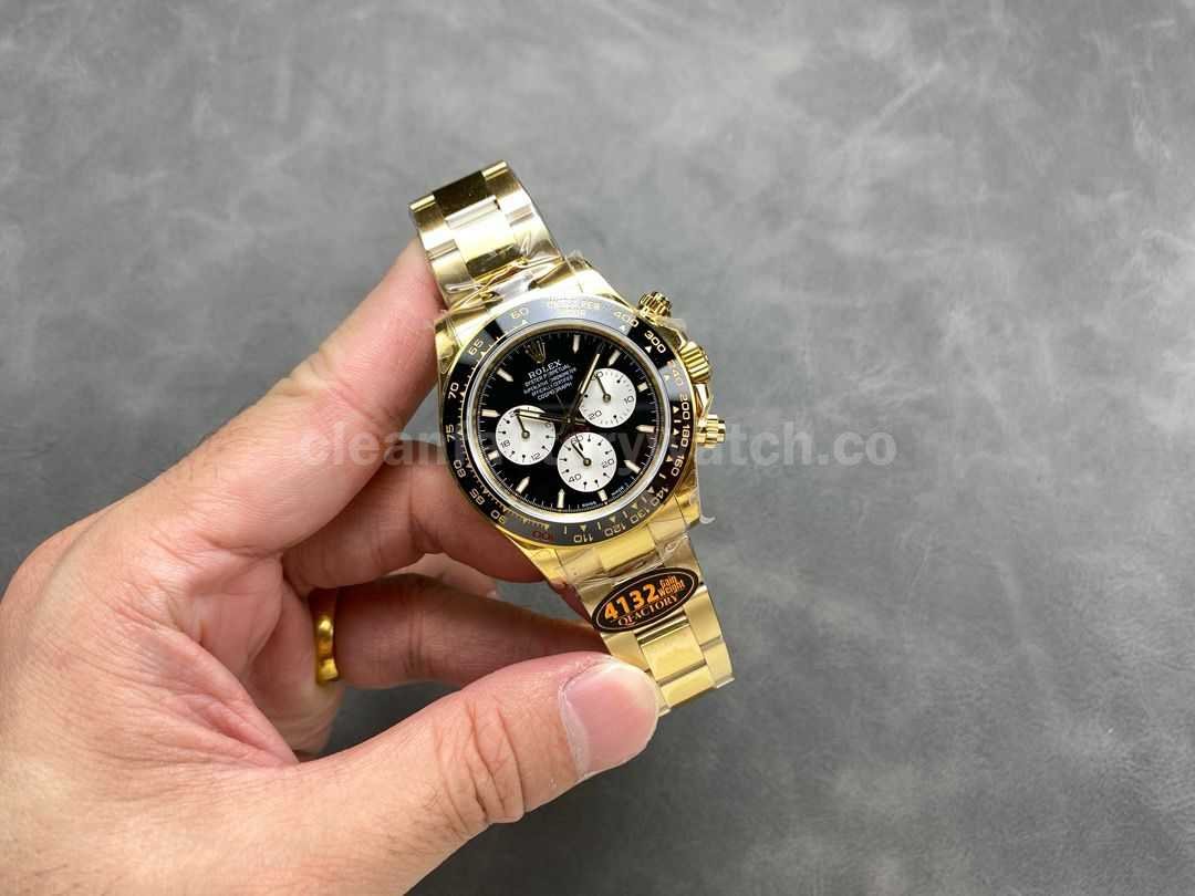 QF Factory β100th Anniversary CounterWeightβ Rolex Daytona 126528LN 0001 40mm Full Ye (5)