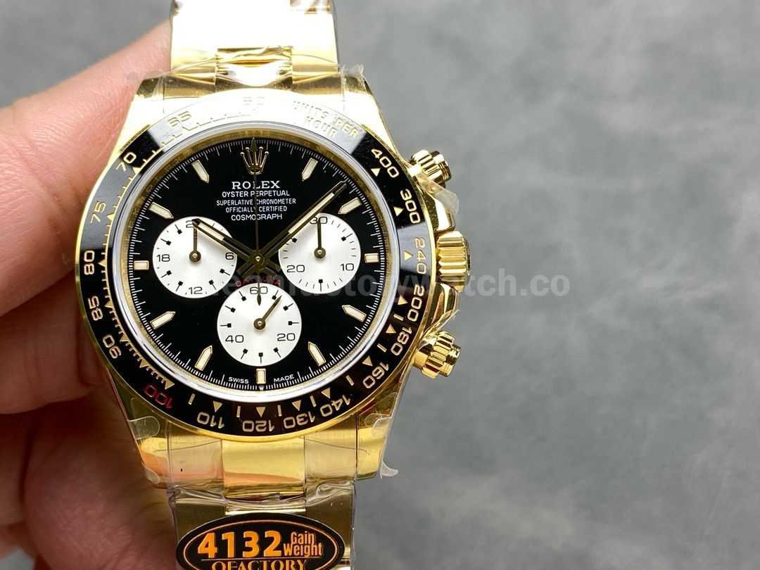 QF Factory β100th Anniversary CounterWeightβ Rolex Daytona 126528LN 0001 40mm Full Ye (7)