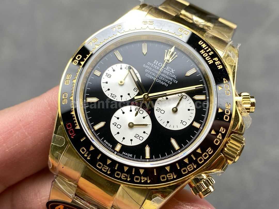 QF Factory β100th Anniversary CounterWeightβ Rolex Daytona 126528LN 0001 40mm Full Ye (9)