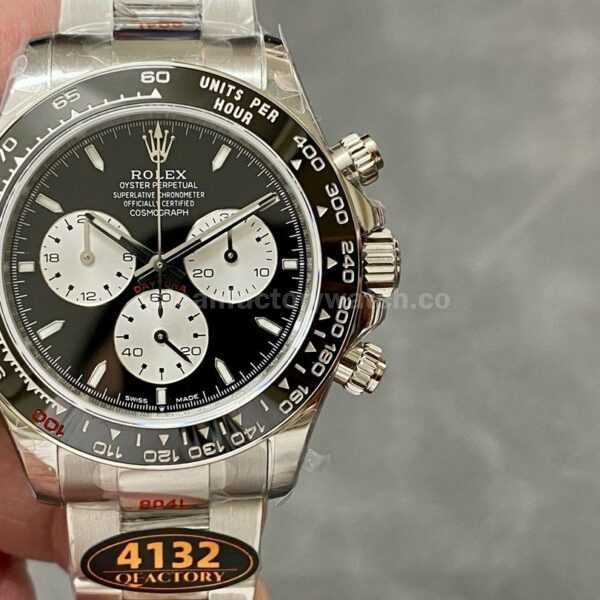 QF Factory 100th Anniversary Rolex Panda Daytona 126529LN 40mm Full White Gold Black Dial