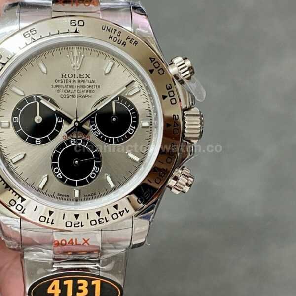 QF Factory Counterweight Rolex Daytona 126509-0003 40mm Full White Gold Silver Dial