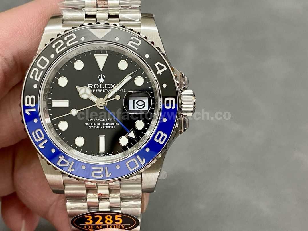 QF Factory Rolex Batman GMT Master II 126710BLNR 0002 40mm Full 904L Black Dial Jubilee (7)