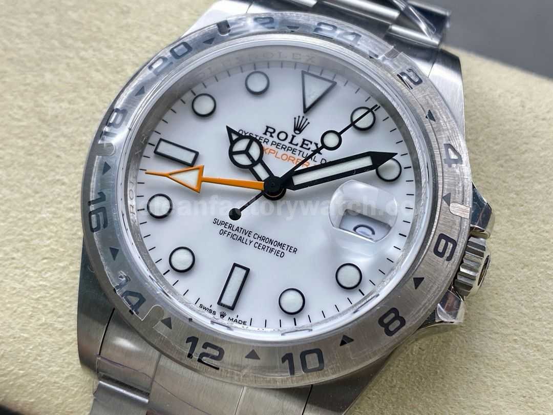 QF Factory Rolex Explorer II M226570 0001 42mm Full 904L White Dial (1)