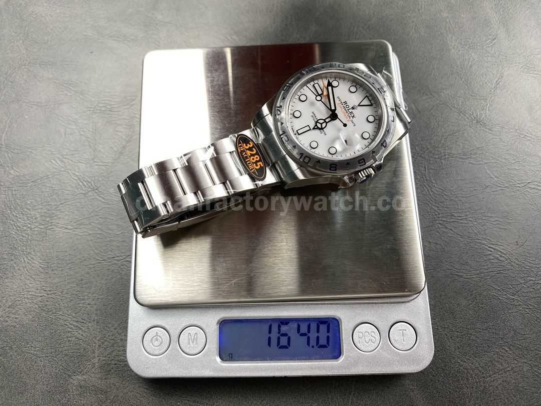 QF Factory Rolex Explorer II M226570 0001 42mm Full 904L White Dial (6)