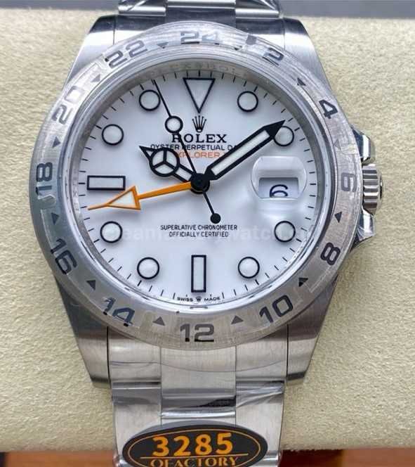QF Factory Rolex Explorer II M226570 0001 42mm Full 904L White Dial (8)