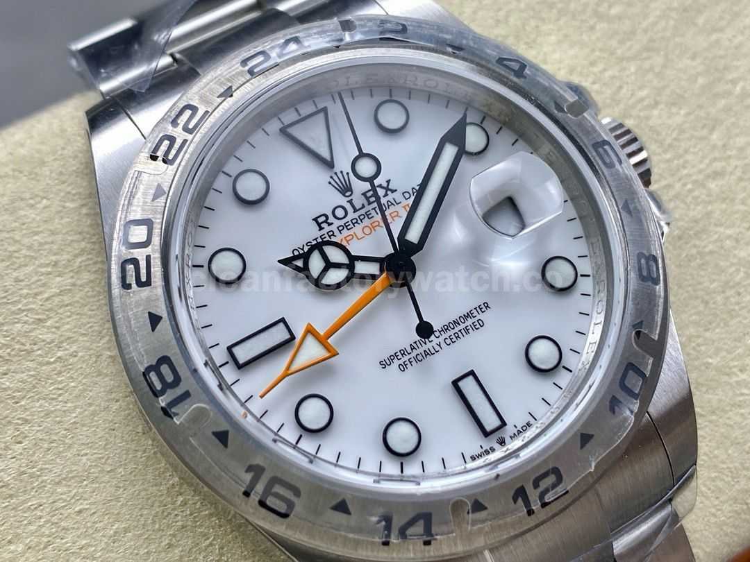 QF Factory Rolex Explorer II M226570 0001 42mm Full 904L White Dial (9)