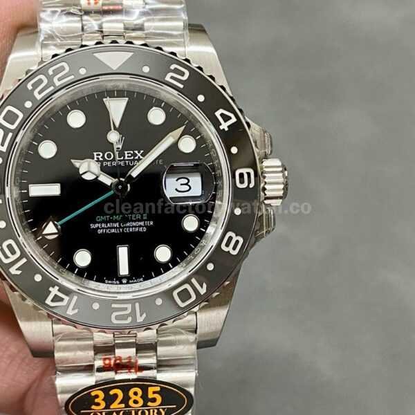 QF Factory Rolex GMT-Master II 126710GRNR-0003 40mm Full 904L Black Dial Jubilee