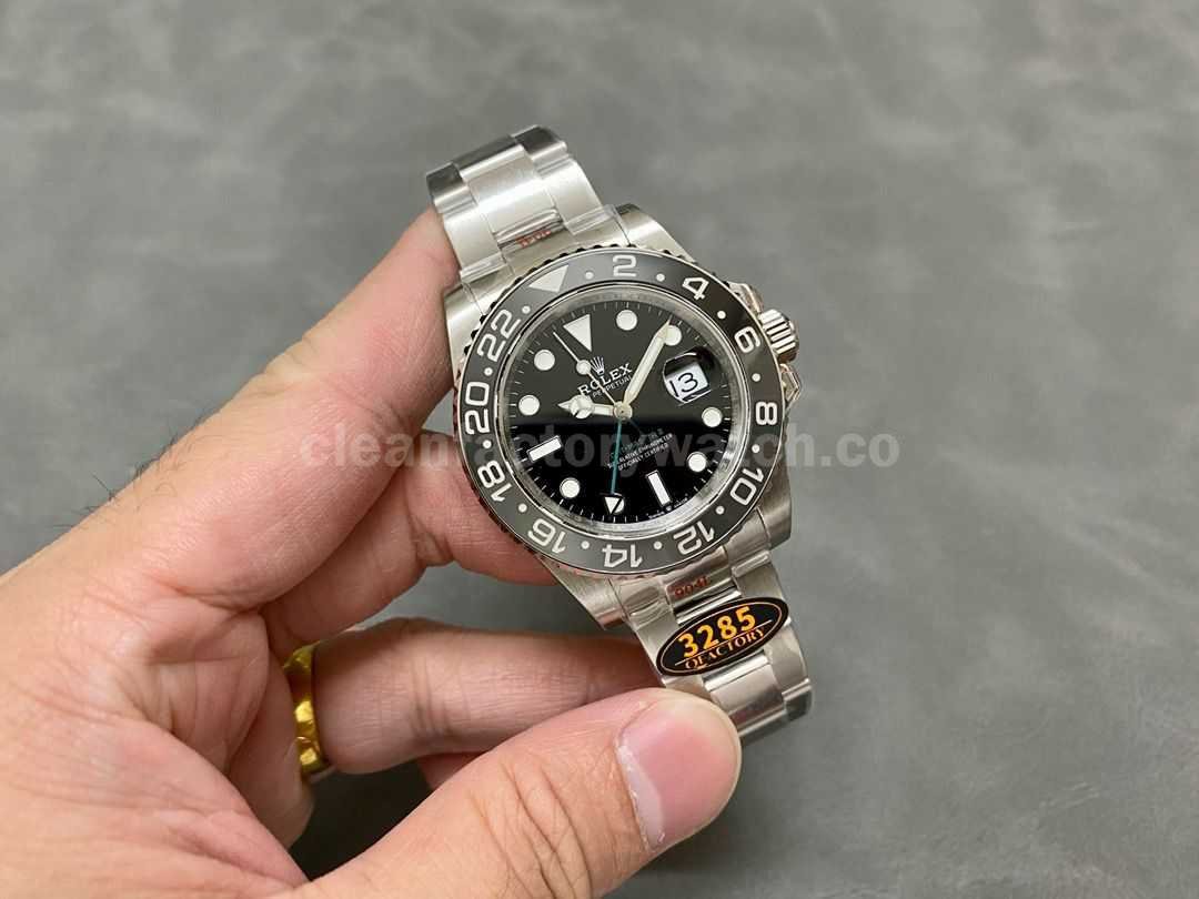 QF Factory Rolex GMT Master II 126710GRNR 0004 40mm Full 904L Black Dial (1)