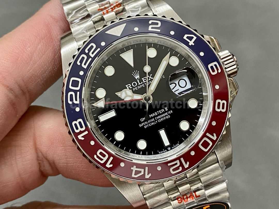 QF Factory Rolex Pepsi GMT Master II 126710BLRO 0001 40mm Full 904L Black Dial Jubilee (7)