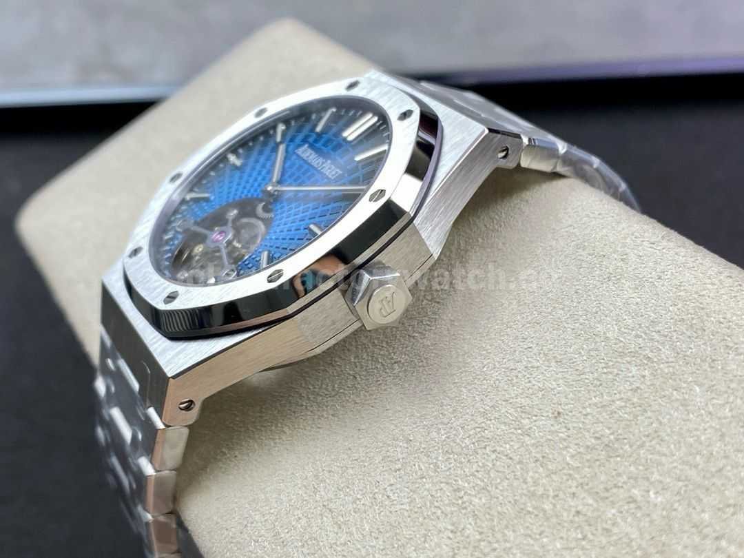 R8 Factory Audemars Piguet Royal Oak Tourbillon 26730TI.OO.1320TI.04 41mm Full Steel Blue Dial (1)
