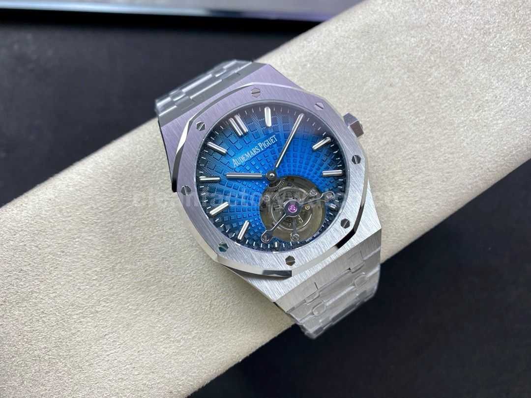 R8 Factory Audemars Piguet Royal Oak Tourbillon 26730TI.OO.1320TI.04 41mm Full Steel Blue Dial (3)