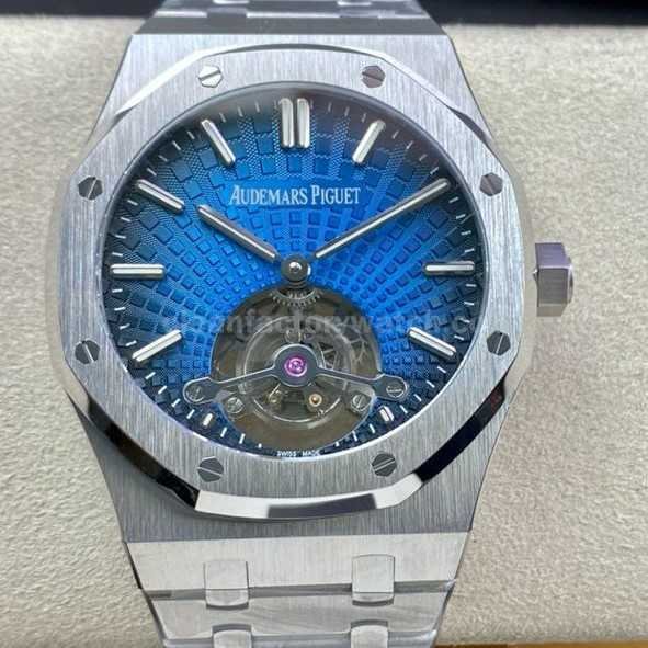 R8 Factory Audemars Piguet Royal Oak Tourbillon 26730TI.OO.1320TI.04 41mm Full Steel Blue Dial (6)