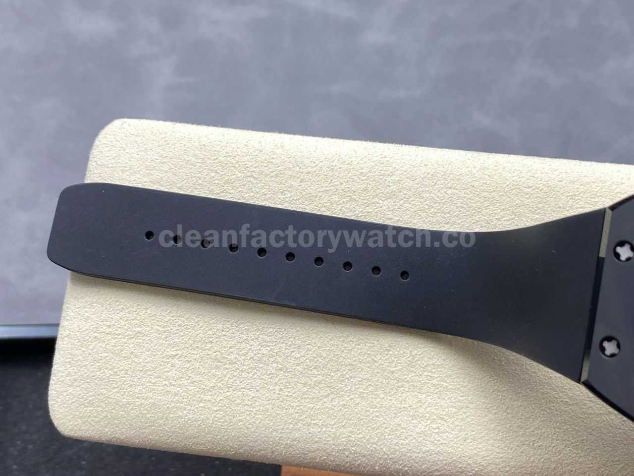 RM Factory Richard Mille RM61 01 42.7mm Carbon Fiber Black Rubber Strap Black Skeleton Dial (8)