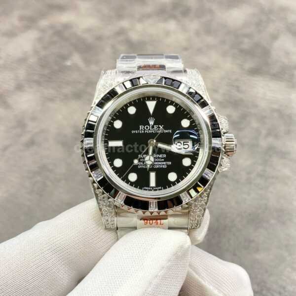 ROF Factory Rolex Submariner Date 116659SABR 40mm Diamond Bezel Full 904L Black Dial