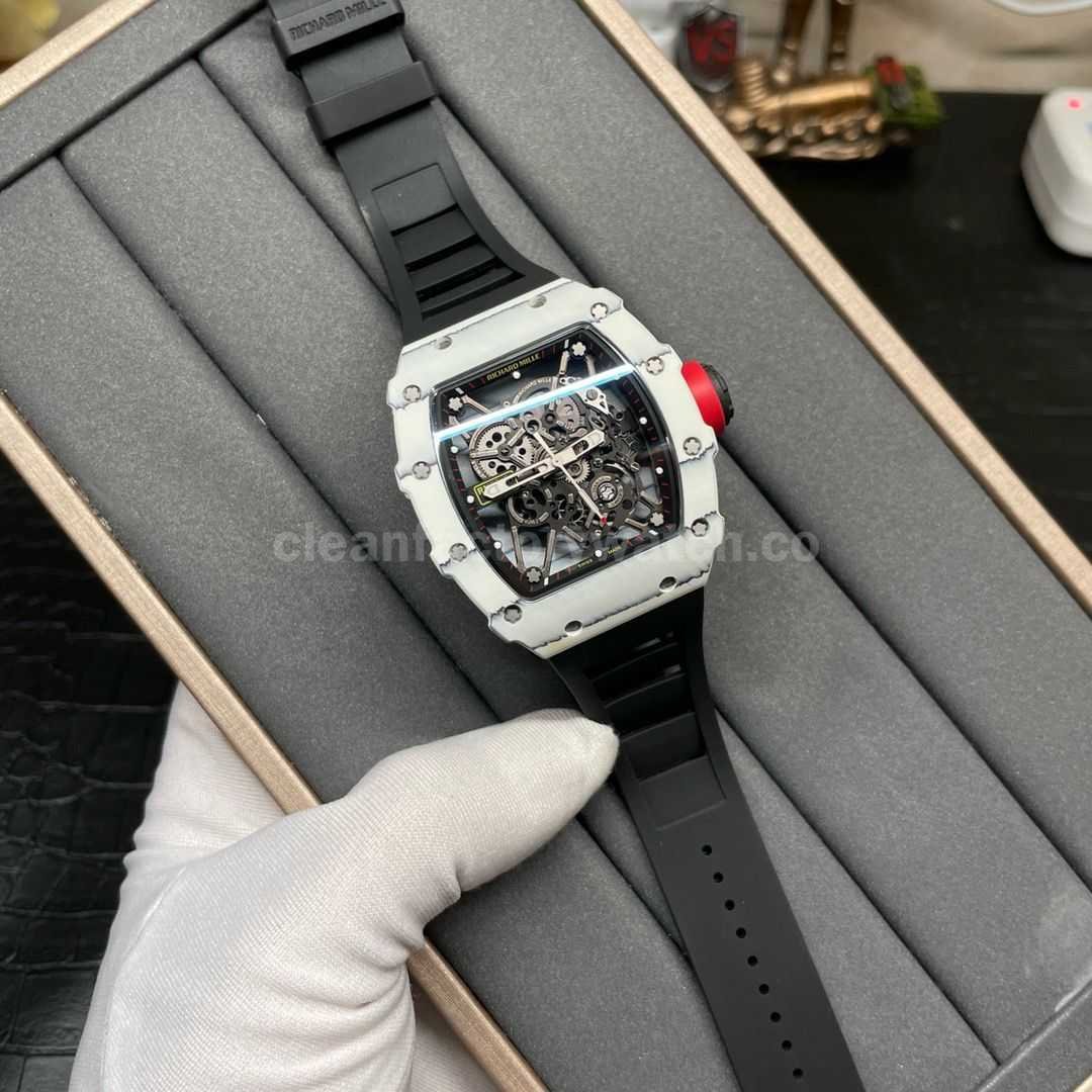 Sonic Factory Richard Mille RM 35 01 43mm Carbon Fiber Rubber Strap Skeletonized Dial (1)