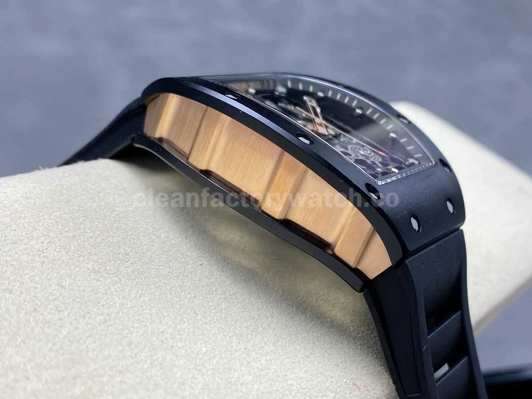 Sonic Factory Richard Mille RM035 40mm Titanium Rose Gold Rubber Strap Skeletonized Dial (2)