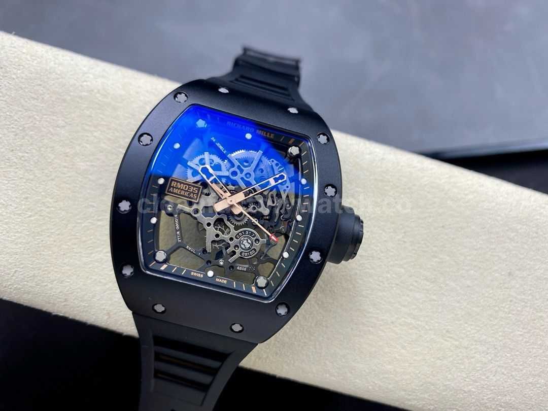 Sonic Factory Richard Mille RM035 40mm Titanium Rose Gold Rubber Strap Skeletonized Dial (3)