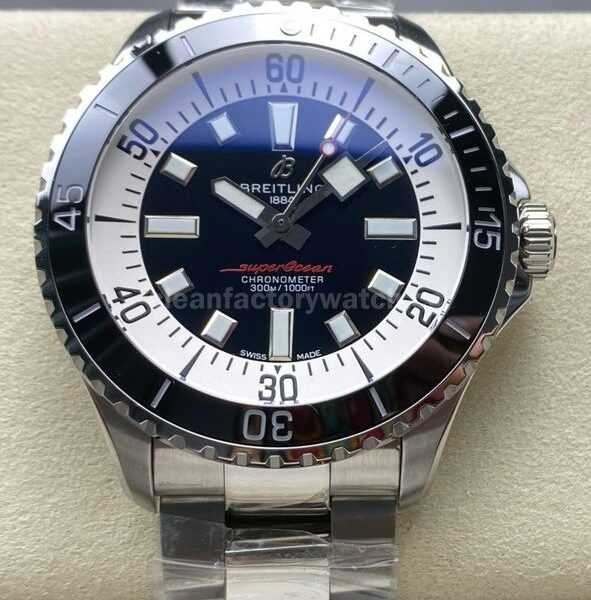TF Factory Breitling Superocean A173765A1B1A1 44mm Black Bezel Full Steel Black Dial