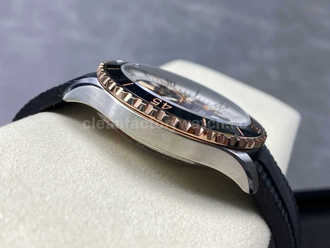 TF Factory Breitling Superocean U17375211B1S1 44mm Half Rose Gold Black Bezel St (4)