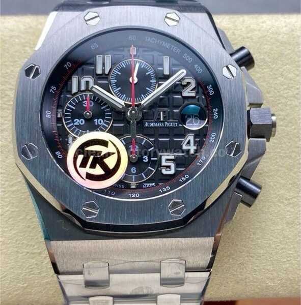 TK Factory Audemars Piguet Royal Oak Offshore Chronograph 26470ST.OO.A101CR.01 44mm Full Steel Arabic Numerals Black Dial