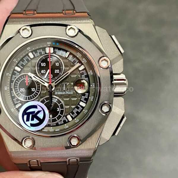 TK Factory Audemars Piguet Royal Oak Offshore Chronograph 26568IM.OO.A004CA.01 44mm Titanium Grey Rubber Strap Grey Dial