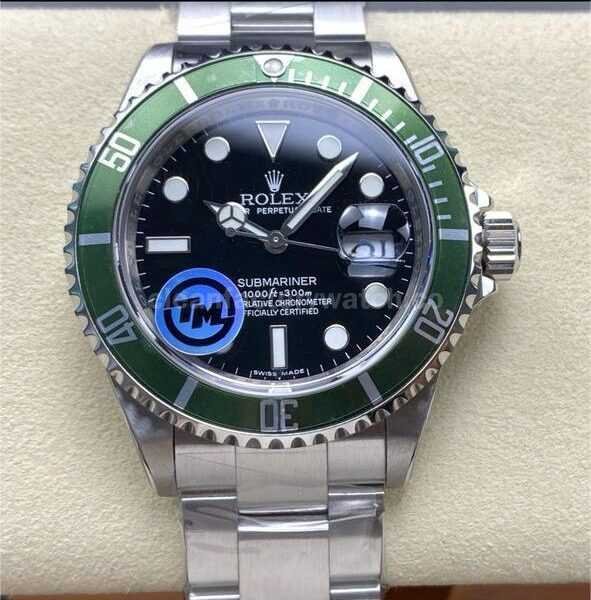 TM Factory Kermit Rolex Submariner Date 16610LV 40mm Full 904L Black Dial