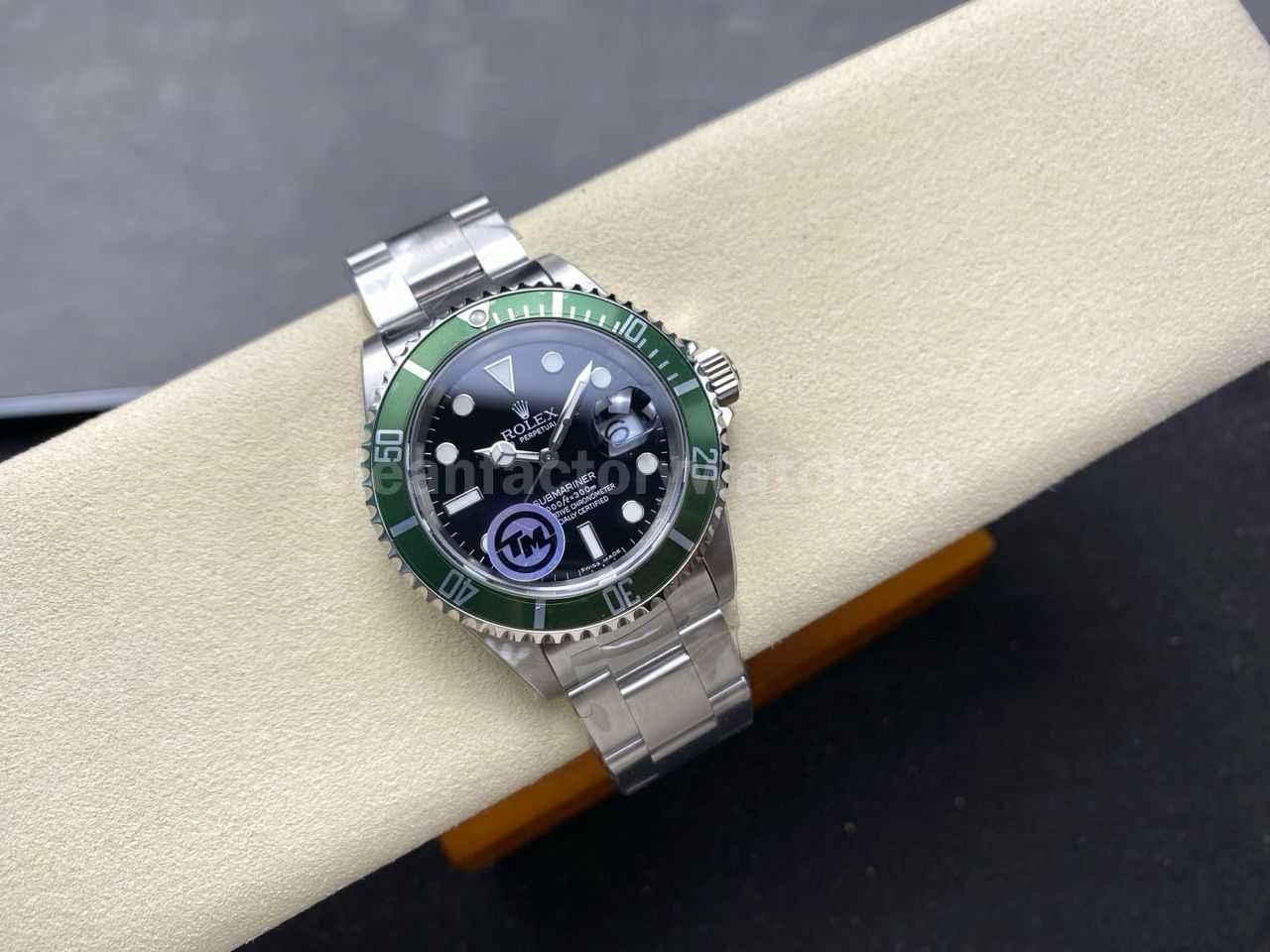 TM Factory Kermit Rolex Submariner Date 16610LV 40mm Full 904L Black Dial No Engraving (7)