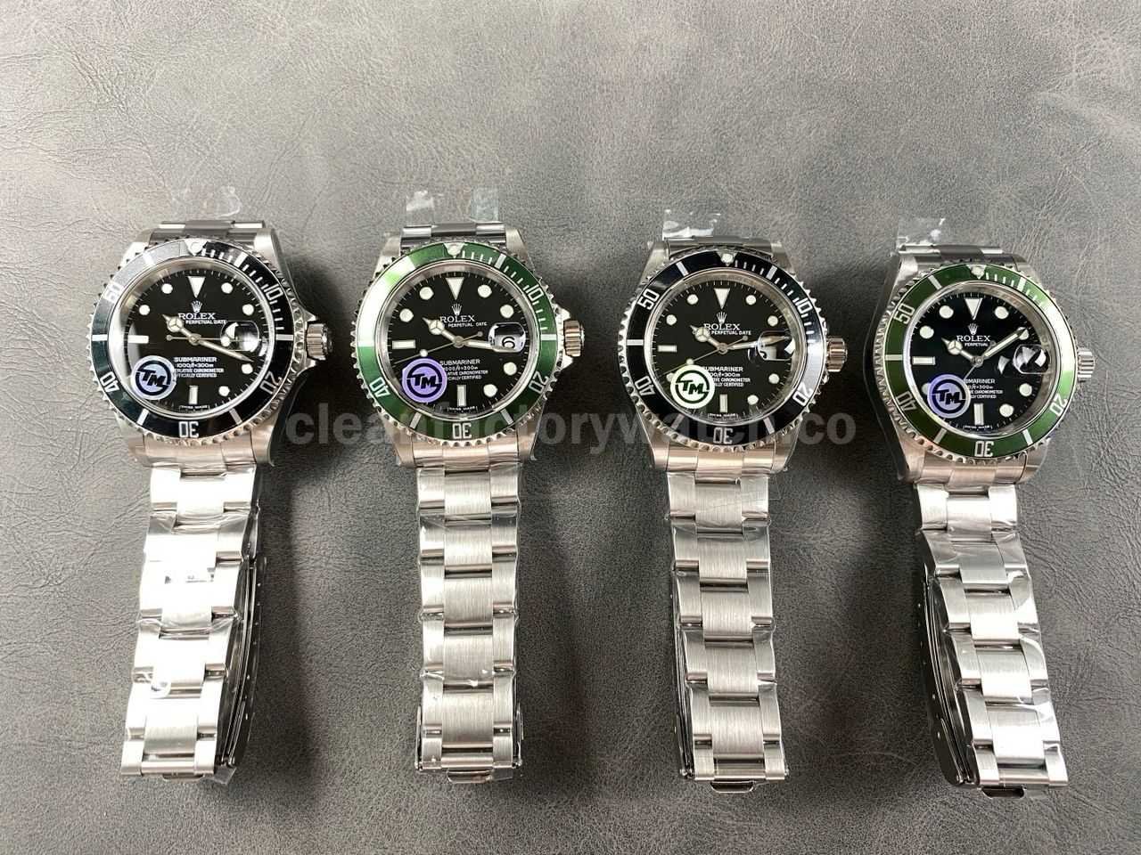 TM Factory Kermit Rolex Submariner Date 16610LV 40mm Full 904L Black Dial No Engraving (8)
