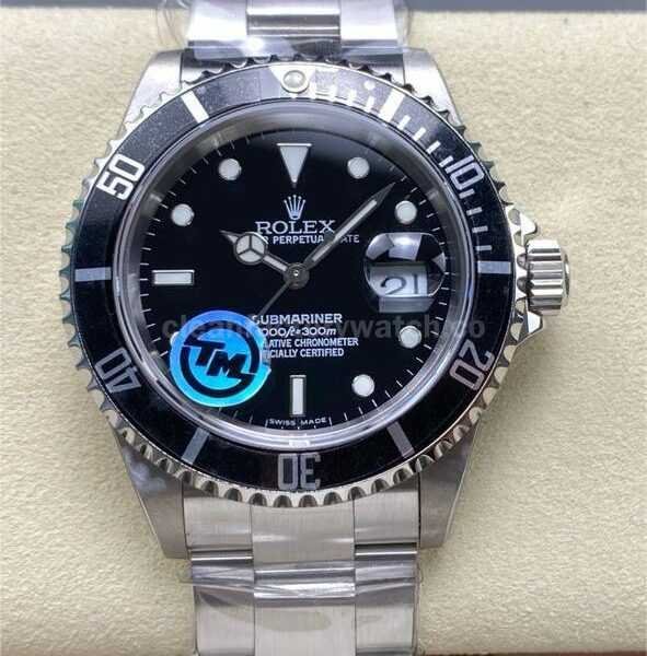 TM Factory Rolex Submariner Date 16610LN 40mm Full 904L Black Dial No Engraving
